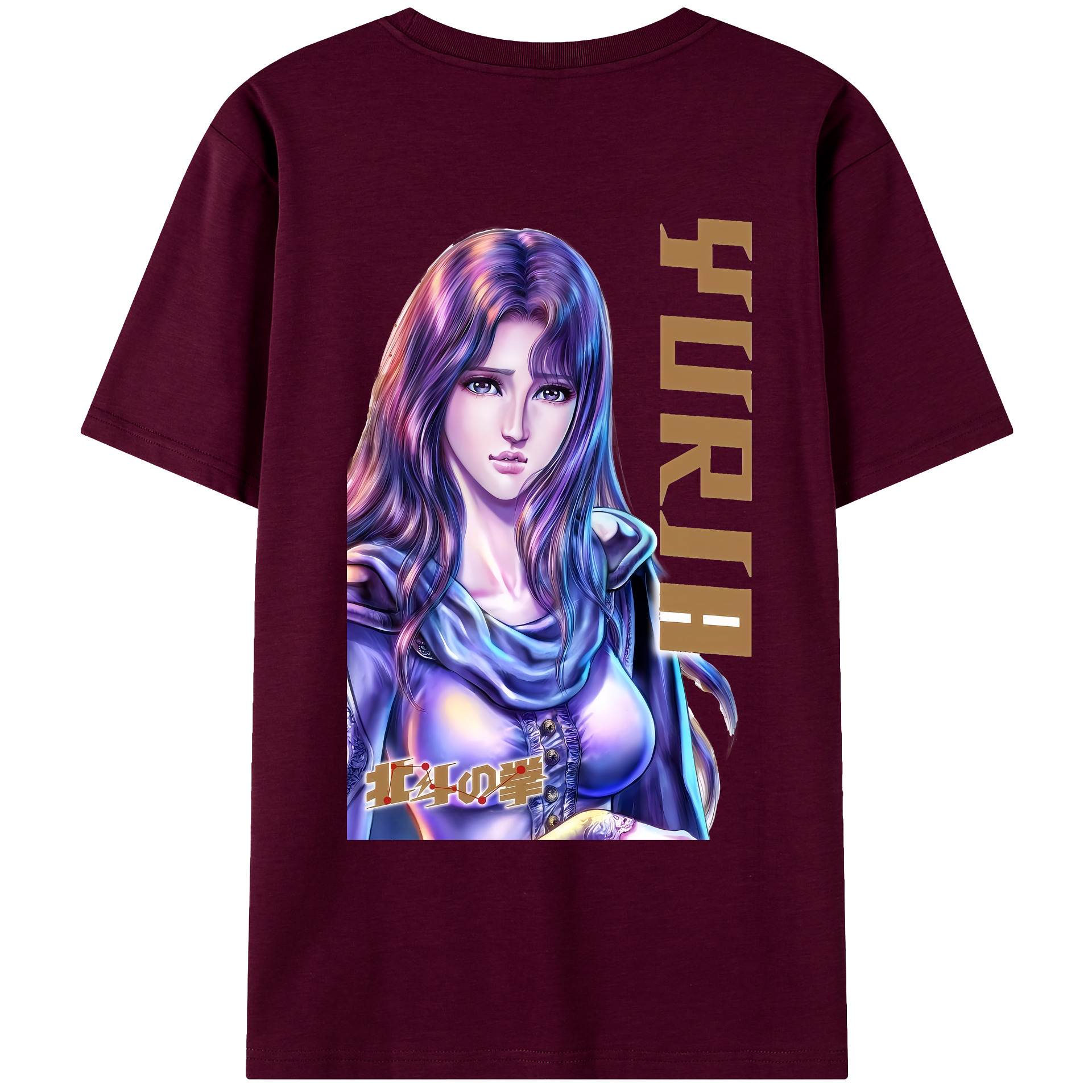 （画像用） 北斗の拳 Fist of the North Star レディース半袖Tシャツ(バックプリント)